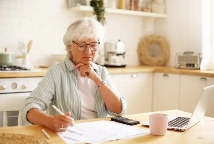 Retiree reviewing Social Security statement