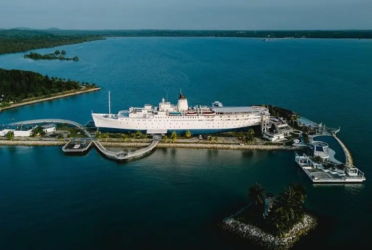 Historic ship transformed into landmark hotel